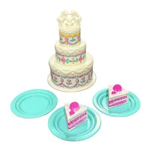 Fisher Price Loving Family Dollhouse Wedding Cake & Plates